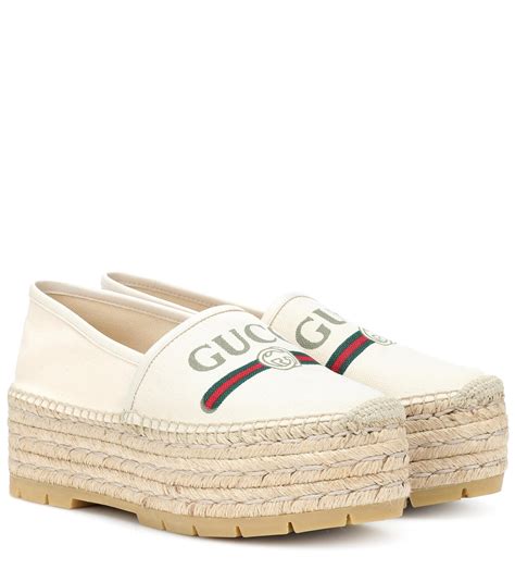 spadrille gucci|Gucci platform espadrilles.